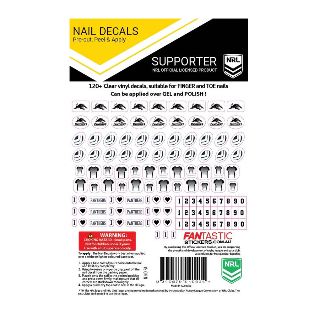 Panthers Nail Stickers