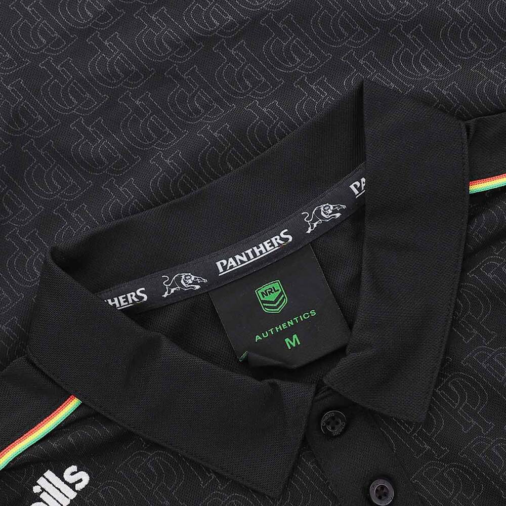 26 Pan Womens Black Media Polo