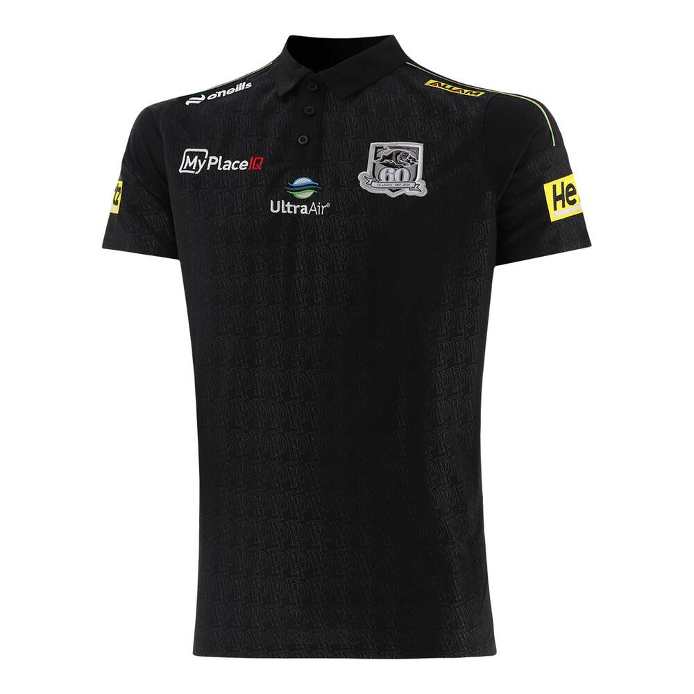 26 Pan Womens Black Media Polo