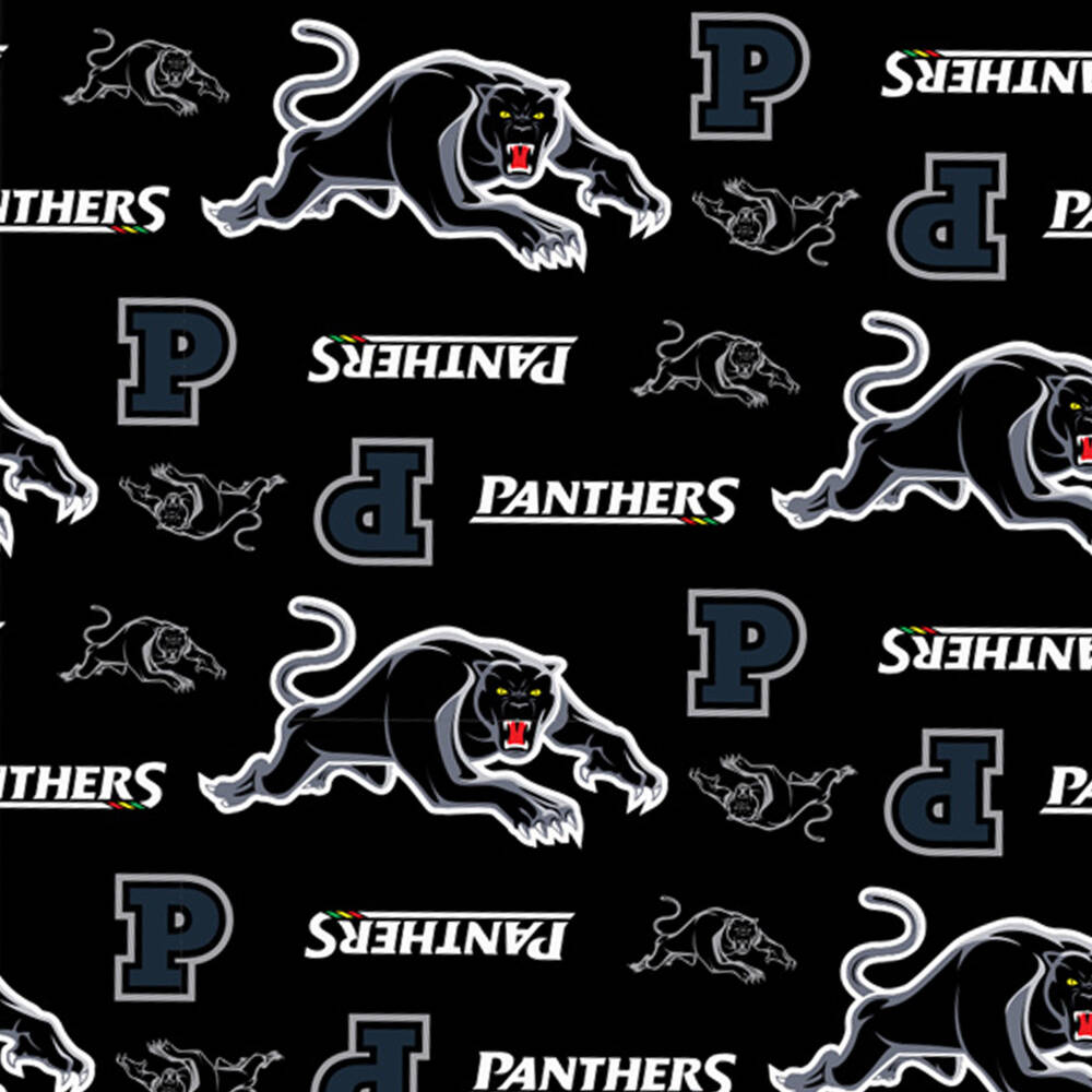Panthers XMAS Wrapping Paper Sheet