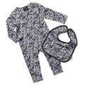 Pan Infant LS Romper & Bib Set