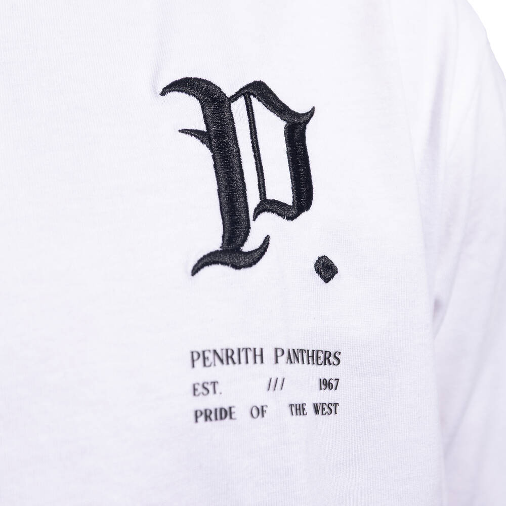 Panthers White Gothic T-Shirt