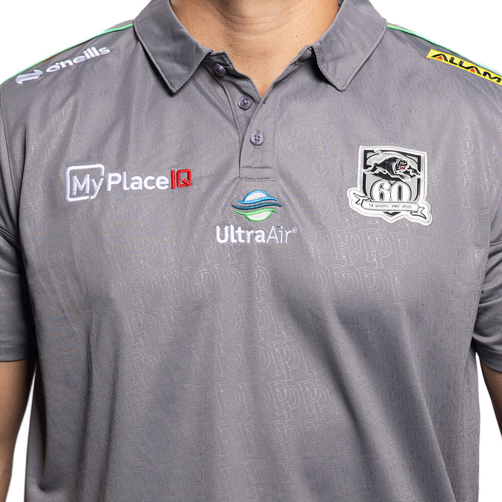 26 Pan Mens Grey Media Polo