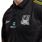 26 Pan Mens Black Media Polo
