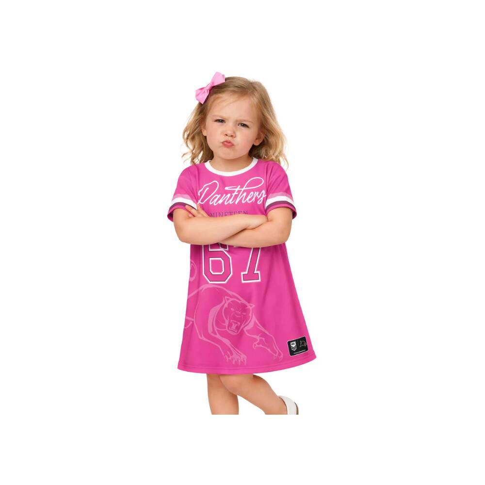 Panthers Fuchsia Force T-Shirt Dress