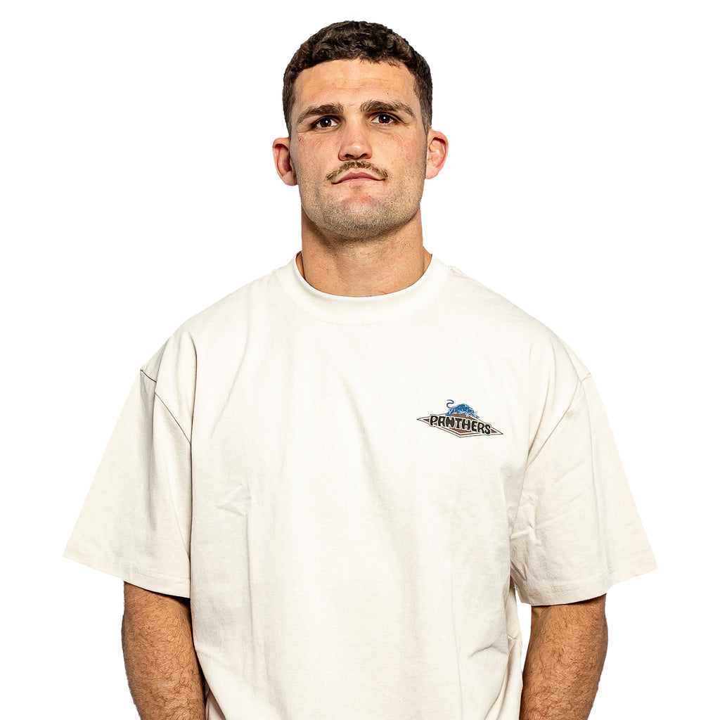 Panthers x Steeden Beige Tee
