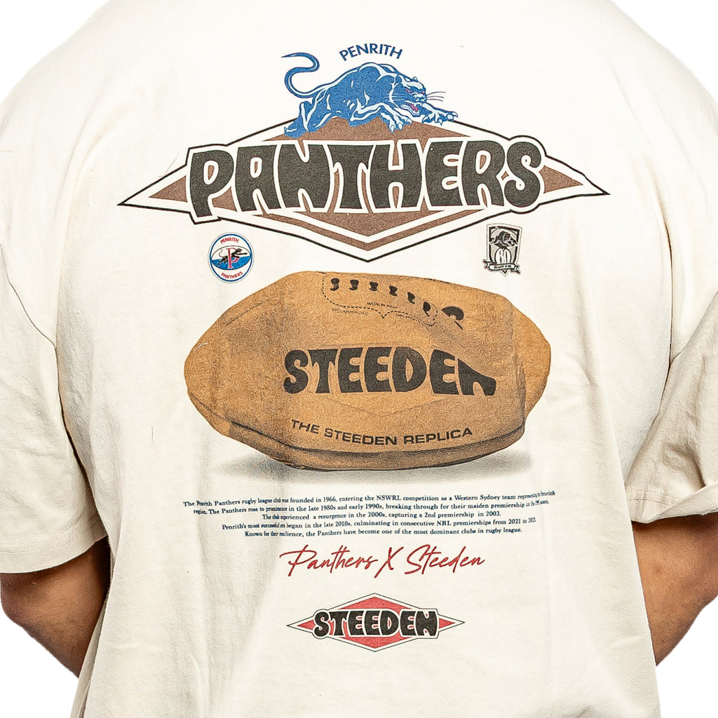 Panthers x Steeden Beige Tee